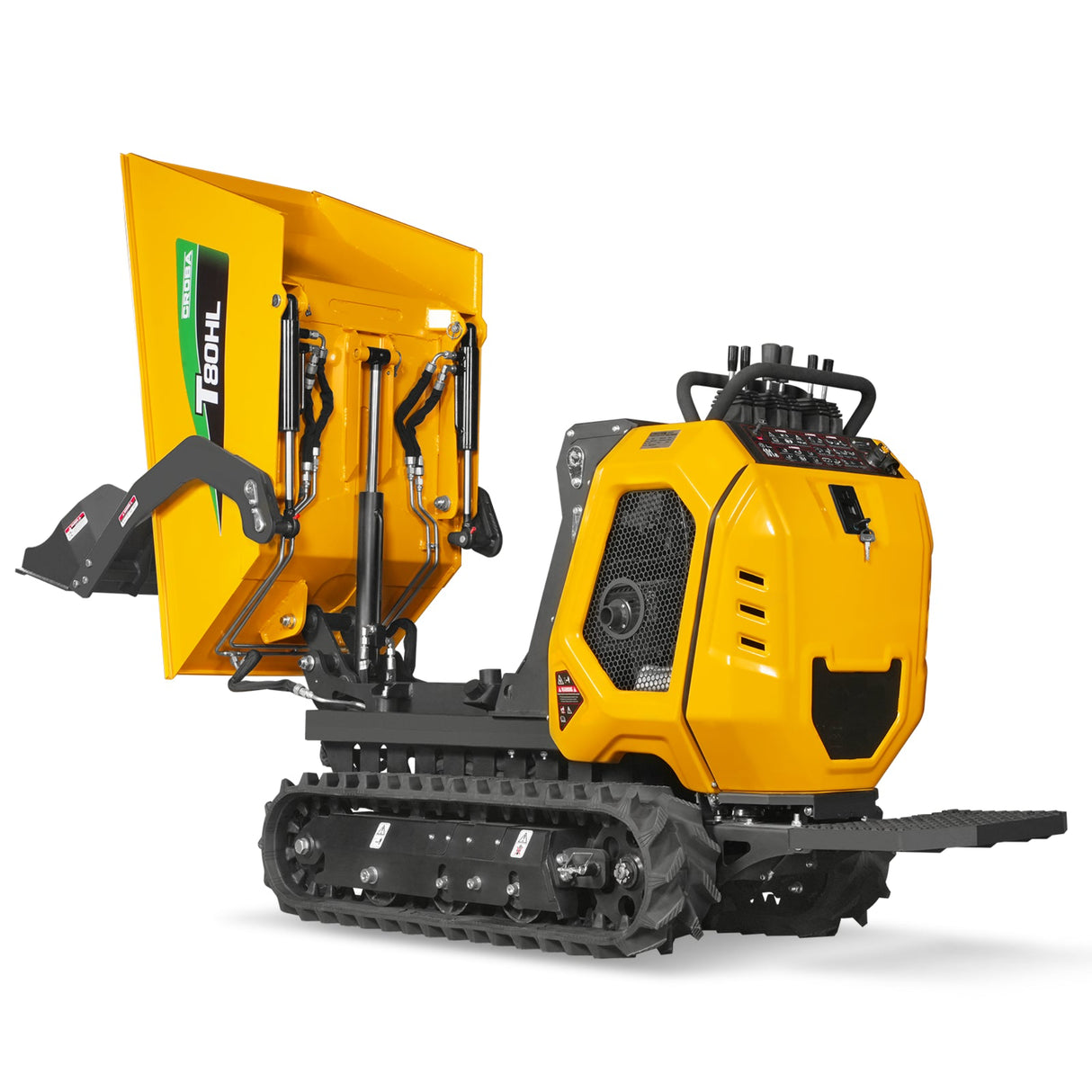 MechMaxx 1100lb 420cc Stand-On Track Dumper, Tipping & Lifting, T80HL