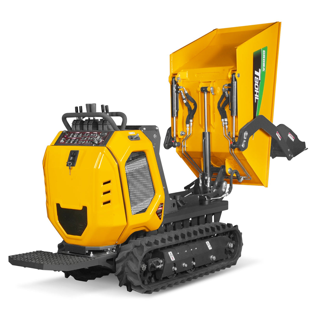 MechMaxx 1100lb 420cc Stand-On Track Dumper, Tipping & Lifting, T80HL