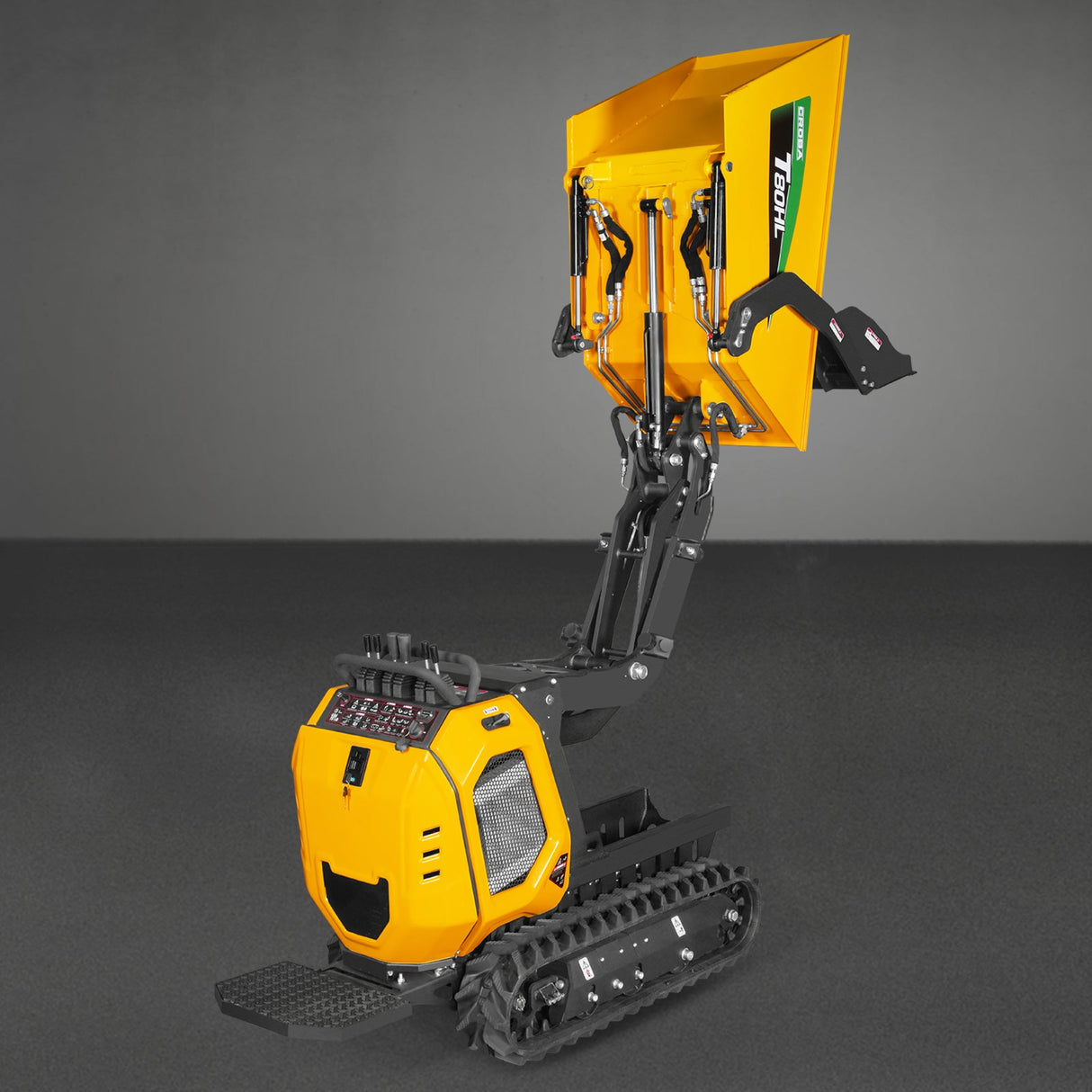 MechMaxx 1100lb 420cc Stand-On Track Dumper, Tipping & Lifting, T80HL