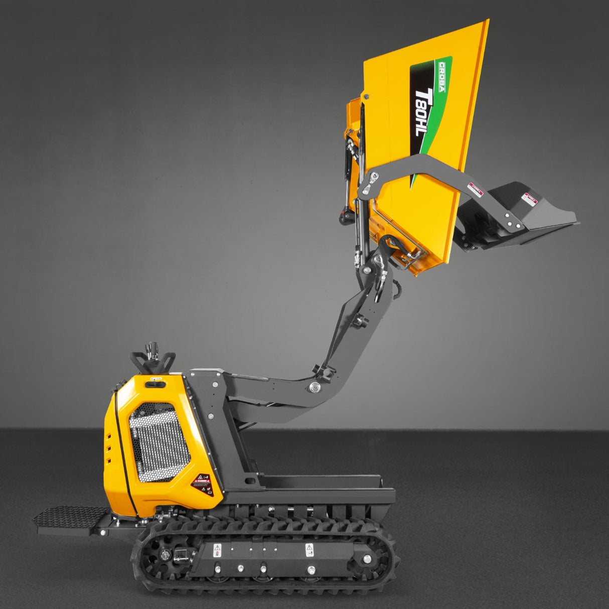 MechMaxx 1100lb 420cc Stand-On Track Dumper, Tipping & Lifting, T80HL