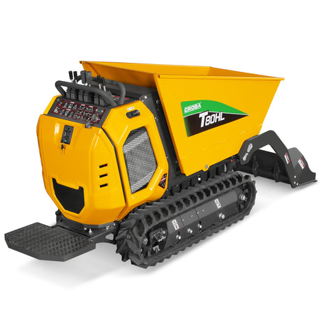 MechMaxx 1100lb 420cc Stand-On Track Dumper, Tipping & Lifting, T80HL