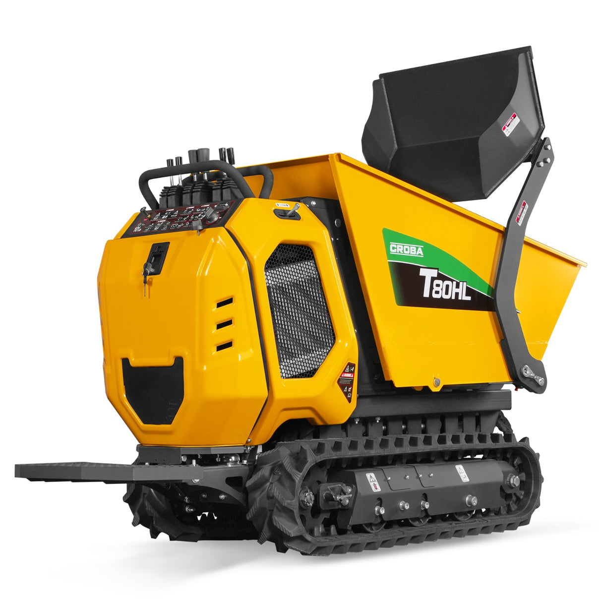 MechMaxx 1100lb 420cc Stand-On Track Dumper, Tipping & Lifting, T80HL
