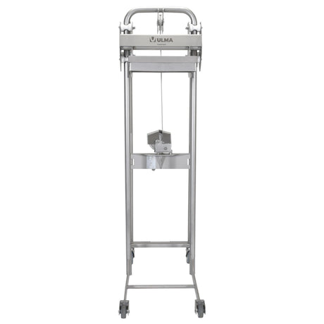 Vestil ULM-MS-220 Stainless Steel Manual Load Stacker | 304L Cradle Design, 220 lb Capacity, Sanitary Hand-Operated Lift