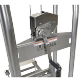 Vestil ULM-MS-220 Stainless Steel Manual Load Stacker | 304L Cradle Design, 220 lb Capacity, Sanitary Hand-Operated Lift
