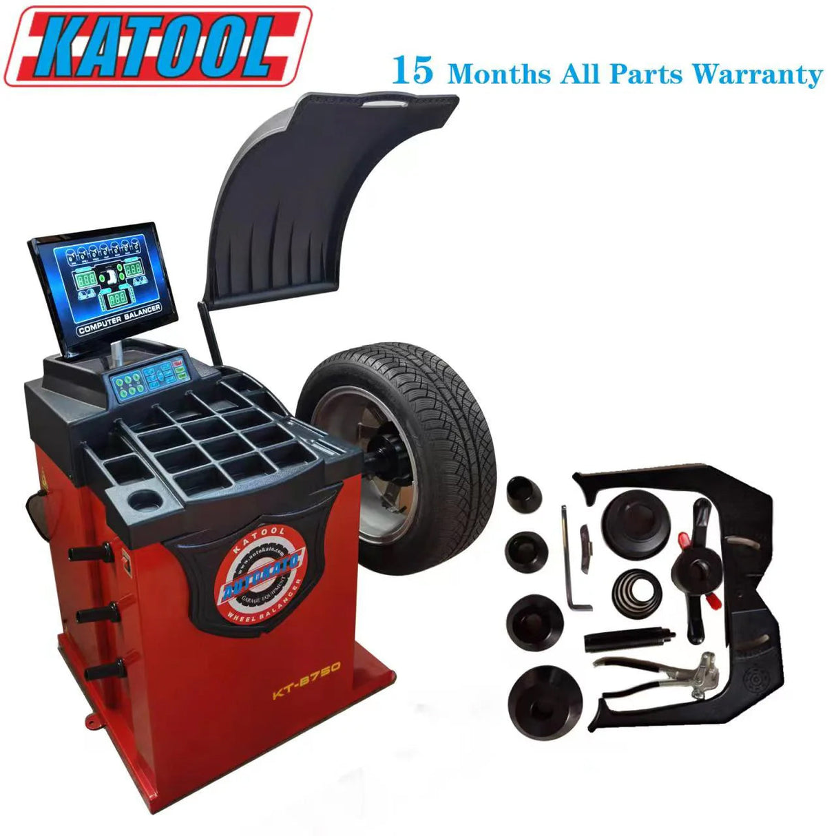 Katool KT-T810 Tire Changer + KT-B750 Wheel Balancer Combo