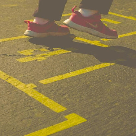 Newstripe Traditional Hopscotch Playground Stencil