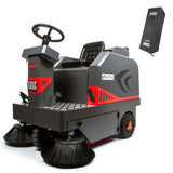Sanitmax SM1250 Ride-On Industrial Floor Sweeper 49" 69,000 Sq Ft/H Battery Powered Cleaning Machine