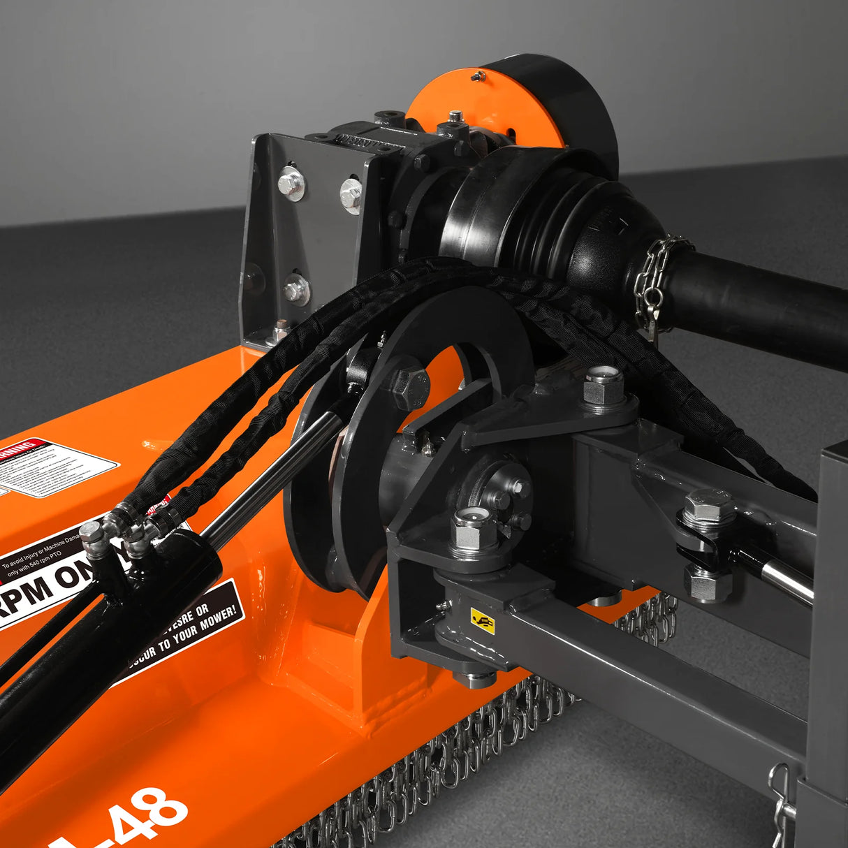 MechMaxx 48" Offset Flail Ditch Bank Mower, 3-Point, 25-50HP, VAM48