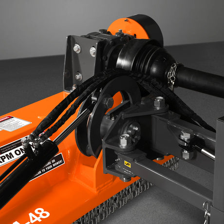 MechMaxx 48" Offset Flail Ditch Bank Mower, 3-Point, 25-50HP, VAM48