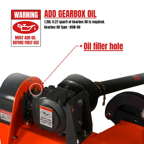 MechMaxx 48" Offset Flail Ditch Bank Mower, 3-Point, 25-50HP, VAM48