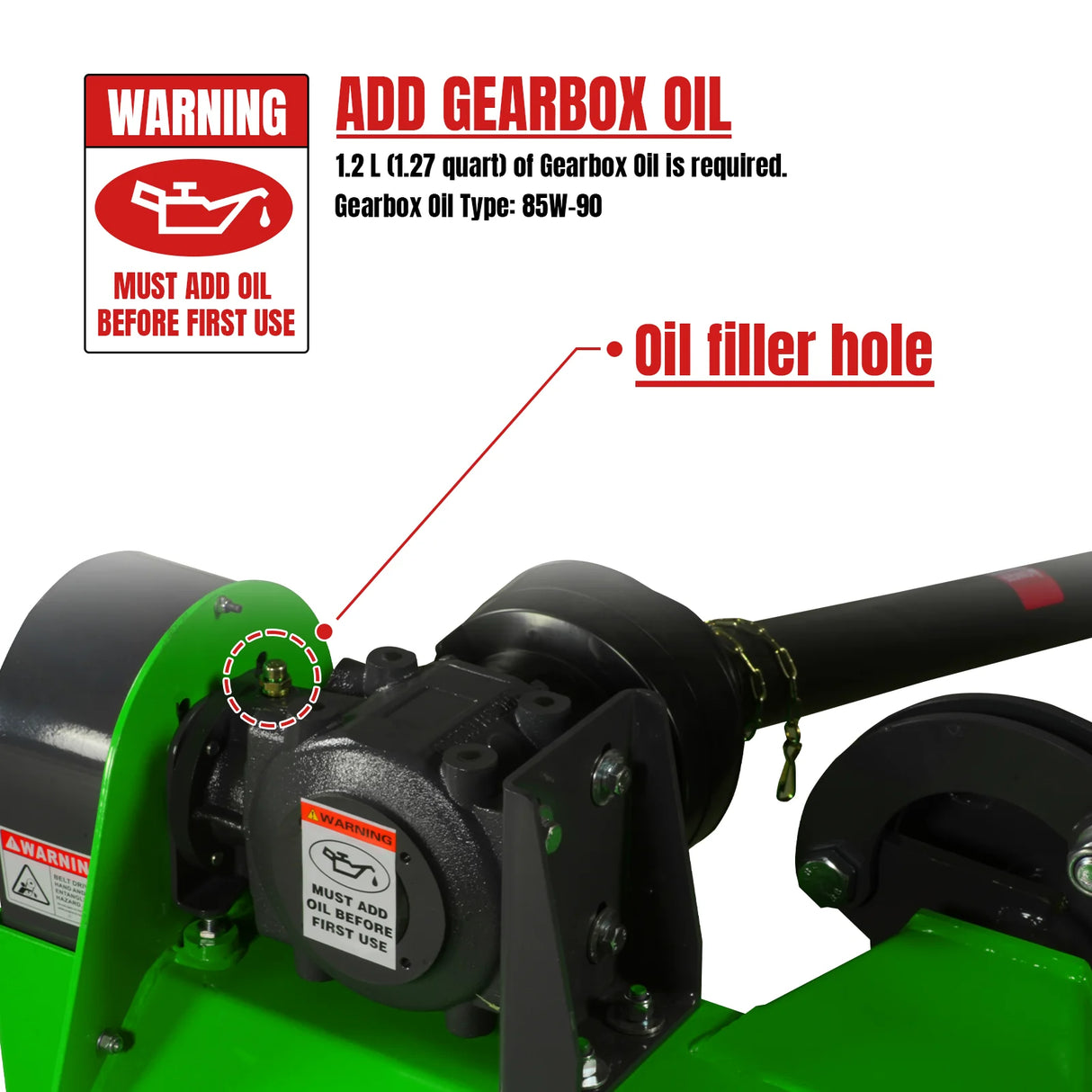MechMaxx 65" Offset Flail Ditch Bank Mower, 3-Point, 30-60HP, VAM65