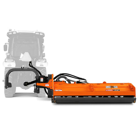 MechMaxx 86" Heavy Duty Offset Ditch Bank Flail Mower, CMR Gearbox, PTO, VBM86