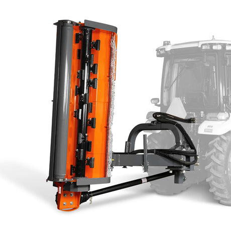 MechMaxx 86" Heavy Duty Offset Ditch Bank Flail Mower, CMR Gearbox, PTO, VBM86
