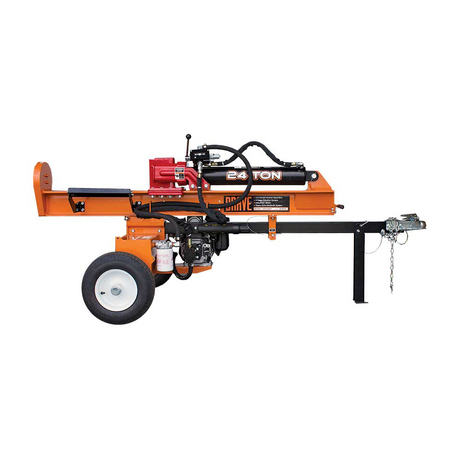 Brave Tow Behind Log Splitter 24-Ton Vertical/Horizontal Portable Gas with Honda GC160 Engine 160cc VH1724GC