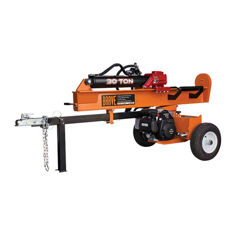 Brave Tow Behind Log Splitter 30-Ton Vertical/Horizontal Portable Gas with Honda GC190 Engine 189cc VH1730GC