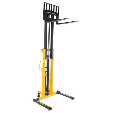 Vestil VHPS-2000 Manual Hand Pump Stacker | 2,000 lb Capacity, Adjustable or Fixed Forks, 17" to 118" Lift Height Options