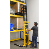 Vestil VHPS-2000 Manual Hand Pump Stacker | 2,000 lb Capacity, Adjustable or Fixed Forks, 17" to 118" Lift Height Options
