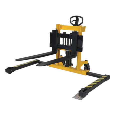 Vestil VHPS-2000 Manual Hand Pump Stacker | 2,000 lb Capacity, Adjustable or Fixed Forks, 17" to 118" Lift Height Options