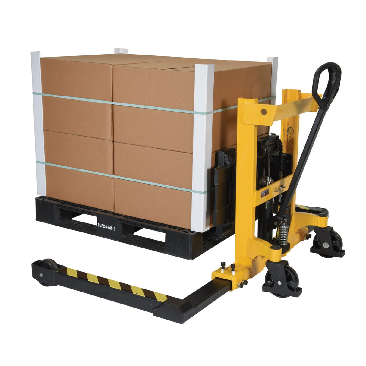 Vestil VHPS-2000 Manual Hand Pump Stacker | 2,000 lb Capacity, Adjustable or Fixed Forks, 17" to 118" Lift Height Options