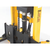 Vestil VHPS-2000 Manual Hand Pump Stacker | 2,000 lb Capacity, Adjustable or Fixed Forks, 17" to 118" Lift Height Options