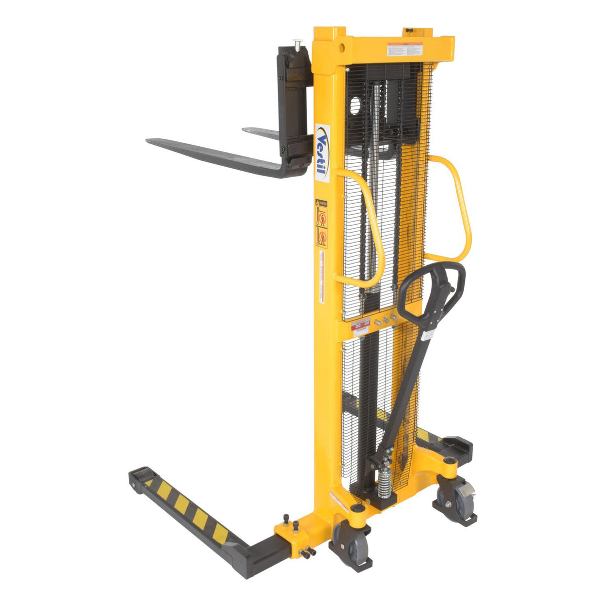 Vestil VHPS-2000 Manual Hand Pump Stacker | 2,000 lb Capacity, Adjustable or Fixed Forks, 17" to 118" Lift Height Options
