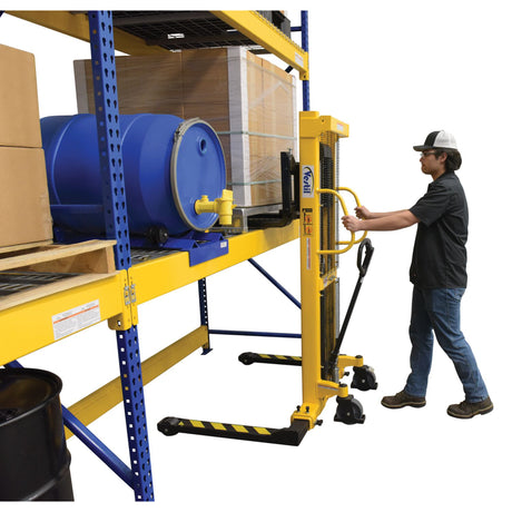 Vestil VHPS-2000 Manual Hand Pump Stacker | 2,000 lb Capacity, Adjustable or Fixed Forks, 17" to 118" Lift Height Options