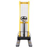 Vestil VHPS-2000 Manual Hand Pump Stacker | 2,000 lb Capacity, Adjustable or Fixed Forks, 17" to 118" Lift Height Options