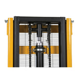 Vestil VHPS-2200-AA Premium Manual Hand Pump Stacker | 2,200 lb Capacity, 98.5" Lift Height, Dual Foot & Hand Pump Action
