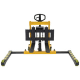 Vestil VHPS-3000-AA-17 Heavy-Duty Low Profile Manual Hand Pump Stacker | 3,000 lb Capacity, 17" Lift Height, Adjustable Forks