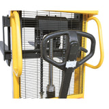Vestil VHPS-550-AA-F72 Long Fork Specialty Manual Hand Pump Stacker | 72" Extended Forks, 550 lb Capacity for Long & Oversized Loads