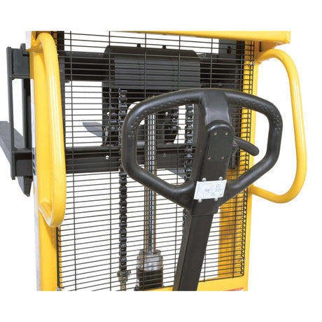Vestil VHPS-550-AA-F72 Long Fork Specialty Manual Hand Pump Stacker | 72" Extended Forks, 550 lb Capacity for Long & Oversized Loads