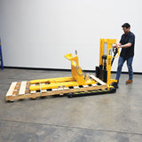 Vestil VHPS-550-AA-F72 Long Fork Specialty Manual Hand Pump Stacker | 72" Extended Forks, 550 lb Capacity for Long & Oversized Loads