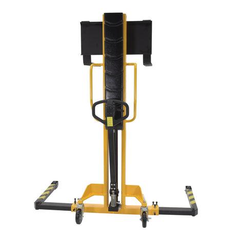 Vestil VHPS-NM-1000 Narrow Mast Manual Hand Pump Stacker | 1,000 lb Capacity, 62" Lift, Adjustable or Fixed Forks for Tight Aisles