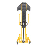 Vestil VHPS-NM-1000 Narrow Mast Manual Hand Pump Stacker | 1,000 lb Capacity, 62" Lift, Adjustable or Fixed Forks for Tight Aisles