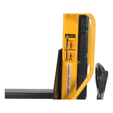 Vestil VHPS-NM-1000 Narrow Mast Manual Hand Pump Stacker | 1,000 lb Capacity, 62" Lift, Adjustable or Fixed Forks for Tight Aisles