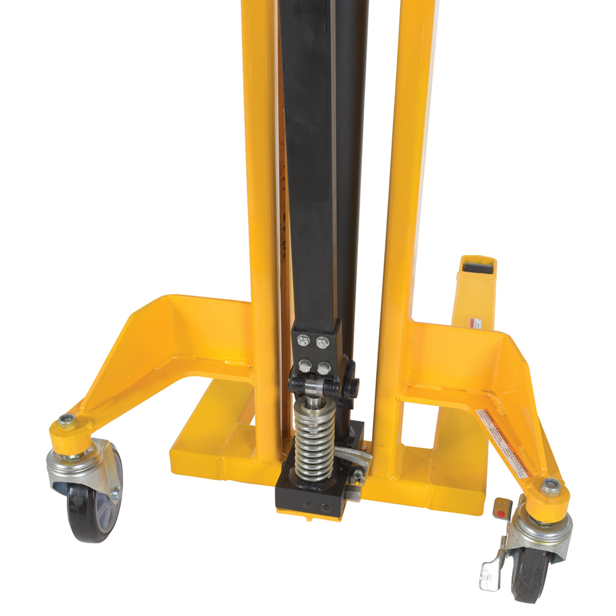 Vestil VHPS-NM-1000 Narrow Mast Manual Hand Pump Stacker | 1,000 lb Capacity, 62" Lift, Adjustable or Fixed Forks for Tight Aisles