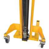Vestil VHPS-NM-1000 Narrow Mast Manual Hand Pump Stacker | 1,000 lb Capacity, 62" Lift, Adjustable or Fixed Forks for Tight Aisles