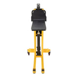 Vestil VHPS-NM Single Fork Skid Positioner Lifter — Manual Hand Pump Light-Duty Lifter with Open Three-Side Access
