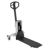 Vestil VHPS-NM Single Fork Skid Positioner Lifter — Manual Hand Pump Light-Duty Lifter with Open Three-Side Access