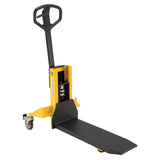 Vestil VHPS-NM Single Fork Skid Positioner Lifter — Manual Hand Pump Light-Duty Lifter with Open Three-Side Access