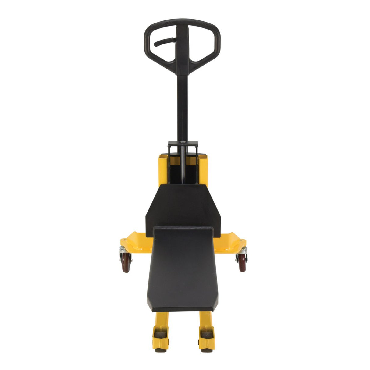 Vestil VHPS-NM Single Fork Skid Positioner Lifter — Manual Hand Pump Light-Duty Lifter with Open Three-Side Access