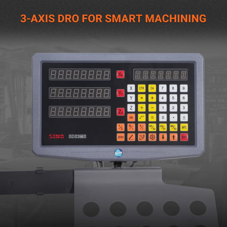 MechMaxx 8-1/4" x 33" Benchtop Mill Drill with DRO, 2HP Brushless