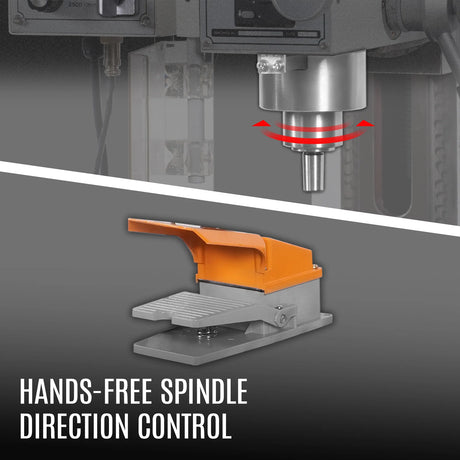 MechMaxx 8-1/4" x 33" Benchtop Mill Drill with DRO, 2HP Brushless