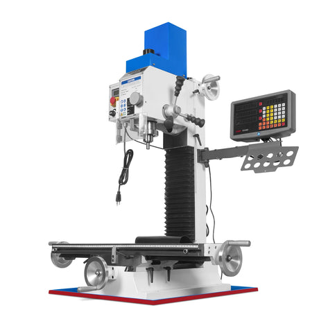 MechMaxx 8-1/4" x 33" Benchtop Mill Drill with DRO, 2HP Brushless