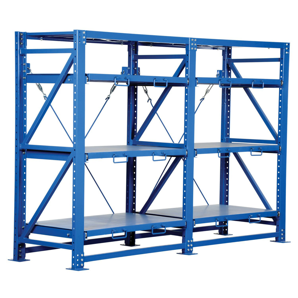 Vestil VRSOR Heavy Duty Roll-Out Shelving — Tool & Die Storage Rack