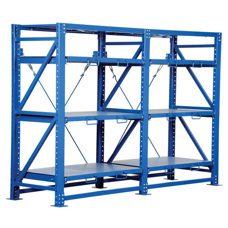 Vestil VRSOR Heavy Duty Roll-Out Shelving — Tool & Die Storage Rack