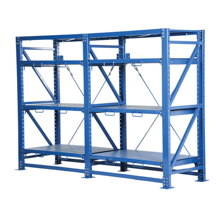 Vestil VRSOR Heavy Duty Roll-Out Shelving — Tool & Die Storage Rack