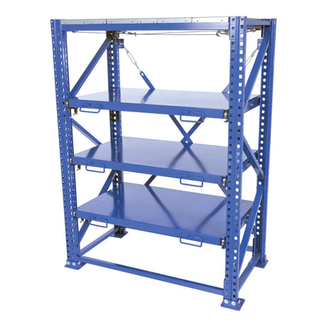 Vestil VRSOR Heavy Duty Roll-Out Shelving — Tool & Die Storage Rack