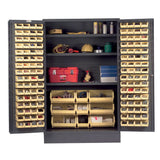 Vestil VSC-JC Bin Storage Cabinet — 48" Wide Mid-Size Parts Organization Cabinet