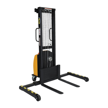 Vestil VWS-770 Manual Hand Winch Stacker | 770 lb Capacity, 59" Lift, Steel Cable Lift Mechanism, Adjustable or Fixed Forks